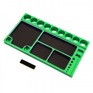 Aluminum Multifunction Screw Tray Wrench Setup Pit Stand For 1/8 1/10 RC Car - ST015-GR