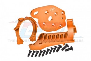 GPM TXMS018N ALUMINUM MOTOR MOUNTS 8960 TRAXXAS 1/10 4WD MAXX / WIDEMAXX MONSTER - ORANGE - TXMS018N-OR