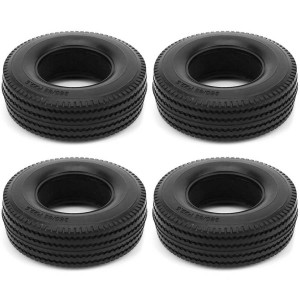 25mm Hard Rubber Tires Set For 1/14 RC TAMIYA TRACTOR TRAILER TRUCK MAN King Hauler ACTROS SCANIA - TY8544TRA