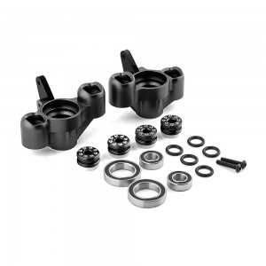 Aluminum Front Steering Knuckle Arm AR330505 For ARRMA 1/7 FIRETEAM 1/8 KRATON NOTORIOUS OUTCAST 6S BLX - RS-AR330505/BK