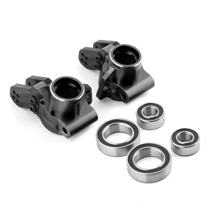 Aluminum Rear Hub Carrier AR330404 For ARRMA 1/7 FIRETEAM 1/8 KRATON NOTORIOUS OUTCAST 6S BLX - BLACK - RS-AR330404/BK