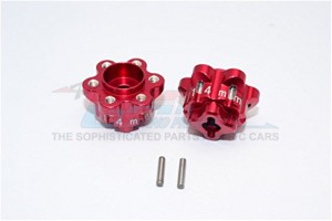 ALUMINIUM 2.2 WHEEL HUB ADAPTERS (14MM THICKNESS) AXIAL YETI ROCK RACER - YT014A-R