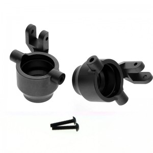 ALUMINUM FRONT STEERING ARM 8937  1/10 RC TRAXXAS MAXX WideMaxx MONSTER - BLACK - TRX-8937