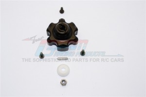 GPM TXM035 ALUMINIUM SPUR GEAR ADAPTER FOR 6S TRAXXAS XMAXX 6S - Black - TXM035-BK