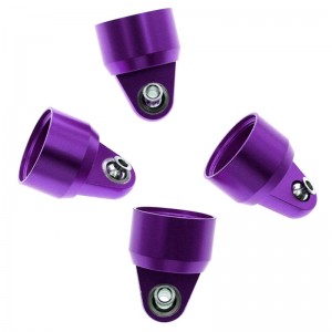ALUMINUM SHOCK CAPS 7764 1/5 RC TRAXXAS X-MAXX 6S 8S MONSTER - PURPLE - TRX-7764/PU