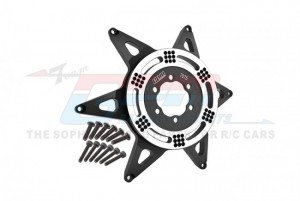 GPM MX0606R ALUMINUM 7075 REAR WHEEL PATTERN BUCKLE LOS46003 LOSI 1/4 PROMOTO-MX MOTORCYCLE LOS06000 - BLACK - MX0606R-BK