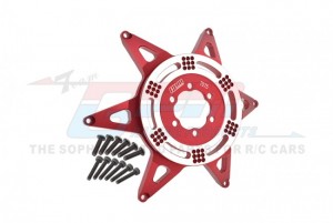 GPM MX0606R ALUMINUM 7075 REAR WHEEL PATTERN BUCKLE LOS46003 LOSI 1/4 PROMOTO-MX MOTORCYCLE LOS06000 - RED - MX0606R-R