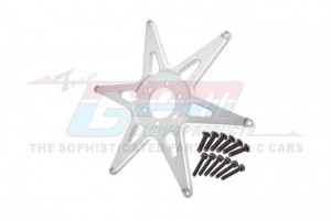 GPM MX0606F ALUMINUM 7075 FRONT WHEEL PATTERN BUCKLE LOS46002 LOSI 1/4 PROMOTO-MX MOTORCYCLE LOS06000 - SILVER - MX0606F-S