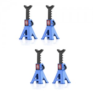 1 Set Of Adjustable Jack Stands For TRAXXAS 1/18 TRX-4M 1/24 AXIAL RACING RC SCX24 Mini Crawler - BLUE - AS-JS018/BU