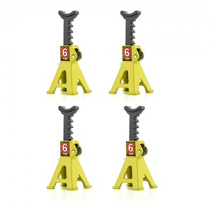 1 Set Of Adjustable Jack Stands For TRAXXAS 1/18 TRX-4M 1/24 AXIAL RACING RC SCX24 Mini Crawler - YELLOW - AS-JS018/YE