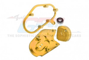 GPM MX038 ALUMINUM 7075 TRANSMISSION HOUSING SET LOS262008 LOSI 1/4 PROMOTO-MX MOTORCYCLE LOS06000 - GOLD - MX038-GD