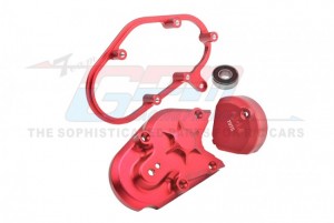 GPM MX038 ALUMINUM 7075 TRANSMISSION HOUSING SET LOS262008 LOSI 1/4 PROMOTO-MX MOTORCYCLE LOS06000 - RED - MX038-R