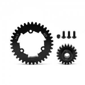 STEEL SPUR GEAR - 32T M1.5 W/ PINION GEAR 20 - 30T For 1/5 TRAXXAS XRT / X-MAXX 6S 8S MONSTER - 32T W/ 20T - TRXM32T20T