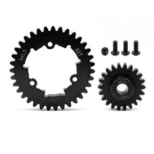 STEEL SPUR GEAR - 32T M1.5 W/ PINION GEAR 20 - 30T For 1/5 TRAXXAS XRT / X-MAXX 6S 8S MONSTER - TRXM32T22T