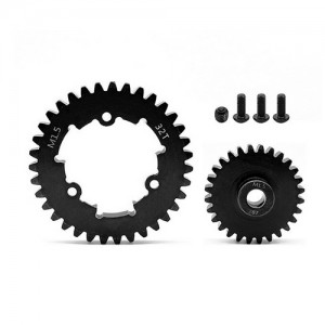 STEEL SPUR GEAR - 32T M1.5 W/ PINION GEAR 20 - 30T For 1/5 TRAXXAS XRT / X-MAXX 6S 8S MONSTER - 32T W/ 28T - TRXM32T28T
