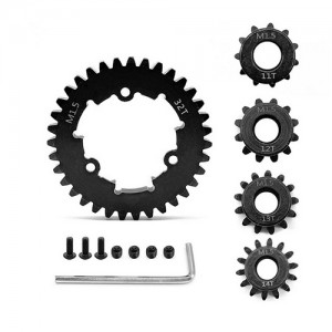 STEEL SPUR GEAR - 32T M1.5 W/ PINION SET 1/5 TRAXXAS XRT / X-MAXX 6S 8S MONSTER - TXM032TS1114T