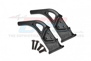 GPM MAI040RBN ALUMINUM 7075 REAR DIFFUSER SUPPORTS ARA320519 ARRMA 1/7 4WD INFRACTION LIMITLESS FELONY 6S BLX - BLACK - MAI040RBN-BK