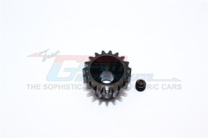 GPM YT020TS STEEL #45 PINION GEAR 32 PITCH 19T  / 20T AXIAL YETI ROCK RACER - 20T - YT020TS-BK