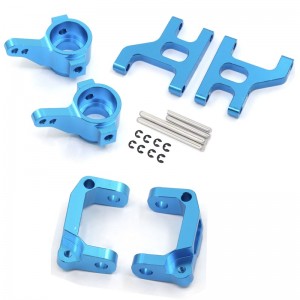 Combo Front Steering Block C-Hub Supension Arm Set For TAMIYA CC-01 RC Chassis Car - BLUE - CC010212254/BU