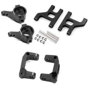 Combo Front Steering Block C-Hub Supension Arm Set For TAMIYA CC-01 RC Chassis Car - CC010212254/BK