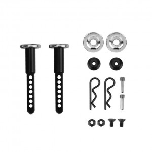 Magnet Front & Rear Extended Body Post Mounts For 1/10 RC AXIAL RACING SCX-10 II III Crawler - 47mm - SCX-BP47/BK