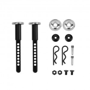 Magnet Front & Rear Extended Body Post Mounts For 1/10 RC AXIAL RACING SCX-10 II III Crawler - SCX-BP57/BK