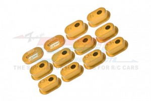 GPM MX010 ALUMINUM 7075-T6 CHAIN TENSION ADJUSTER SET  LOSI 1/4 PROMOTO-MX MOTORCYCLE - GOLD - MX010-GD