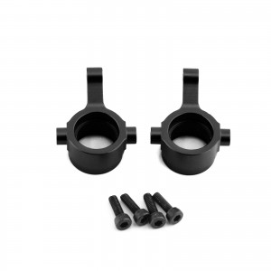 Aluminum Front Knuckle Arm AXIC1516 For 1/18 AXIAL RACING YETI JR RC TRUCK AXI90069 - BLACK - RS-AX31516/BK