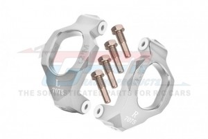 GPM TXMS019N ALUMINUM 7075 FRONT C-HUBS 8932 TRAXXAS 1/10 4WD MAXX / WIDE MAXX 89076-4 89086-4 / 1/8 6S MAXX SLASH 102076-4 - SILVER - TXMS019N-S