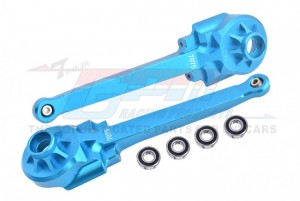 GPM BBX022 ALUMINIUM 7075 REAR SUSPENSION ARMS LARGER INNER BEARINGS TAMIYA 1/10 BBX BB-01 CHASSIS 58719 - LIGHT BLUE - BBX022-SB