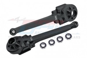 GPM BBX022 ALUMINIUM 7075 REAR SUSPENSION ARMS LARGER INNER BEARINGS TAMIYA 1/10 BBX BB-01 CHASSIS 58719 - BBX022-BK