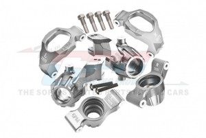 GPM TXMS192122N ALUMINUM 7075 FRONT C-HUBS & STEERING BLOCKS & REAR STUB AXLE CARRIERS SET 8932 8937 8952 TRAXXAS-1/10 4WD MAXX / WIDE MAXX MO ... - TXMS192122N-S