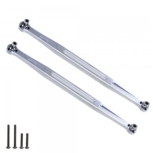 Aluminum 7075 Front Steering Link Toe Links 7897 For TRAXXAS 1/6 XRT 8S 78086-4 1/5 X-MAXX 8S 77086-4 MONSTER - SILVER - TRX-7897/SI
