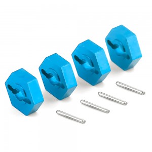 Aluminum 12mm x 4mm Wheel Hex Adapter 7154 7154X TRAXXAS 1/16 E-REVO VXL SLASH SUMMIT - TRX-7154X/BU