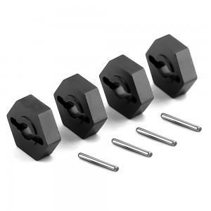 Aluminum 12mm x 4mm Wheel Hex Adapter 7154 7154X TRAXXAS 1/16 E-REVO VXL SLASH SUMMIT - TRX-7154X/BK