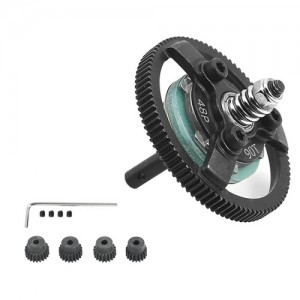 Steel Spur Gear Slipper Clutch 48P 72T / 76T / 83T / 86T / 90T W/ Pinion Gear Set For TRAXXAS SLASH VXL BANDIT RUSLTER STAMPEDE - 90T W/ PINION GEAR - TRX-4890TAPG