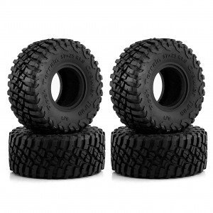 Rubber Tire 57 x 25mm 1 Inch For 1/18 TRAXXAS TRX-4M 1/24 AXIAL SCX24 ELEMENT RC Enduro24 - TY5725A
