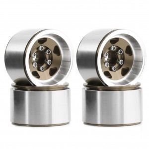 Aluminum 1.0 Inch 28 x 18mm Metal Beadlock Wheel Hub Wheel Rim 1/18 TRAXXAS TRX-4M 1/24 AXIAL SCX24 CRAWLER - WH2818C-TI