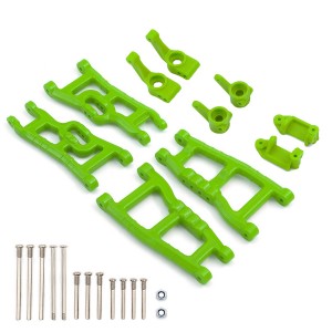 Nylon Front And Rear Suspension Arm Front Steering Arm C-Hub With Rear Hub For 1/10 RC Traxxas Slash 2WD VXL - GREEN - TRX-3632/GR