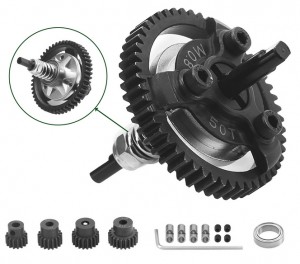 Steel Spur Gear Slipper Clutch M0.8 50T / 52T / 54 / 56T W/ Pinion Set 6766  For 1/10 TRAXXAS Ford Fiesta / Telluride Car - TRX6766P-50T