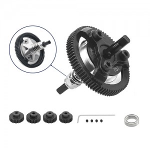 Steel Spur Gear Slipper Clutch 48P 72T / 76T / 83T W/ Pinion Set 6766 For 1/10 TRAXXAS Ford Fiesta / Telluride Car - TRX6766P-76T