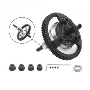 Steel Spur Gear Slipper Clutch 48P 72T / 76T / 83T W/ Pinion Set 6766 For 1/10 TRAXXAS Ford Fiesta / Telluride Car - 83T W/ PINION SET - TRX6766P-83T