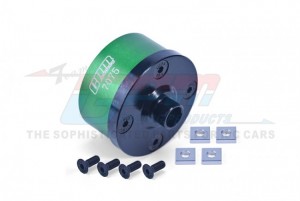 GPM LMT011 MEDIUM CARBON STEEL ALUMINIUM 7075 FRONT / MIDDLE / REAR DIFF CASE LOS242035 LOSI 1/8 LMT 4WD SOLID AXLE MONSTER - GREEN - LMT011-G