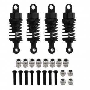 Aluminum Oil Damper Set 54753 For 1/10 RC TAMIYA TT-01 TT-02 RC Touring Car - BLACK - TA-54753/BK