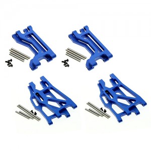 Aluminum Front & Rear Upper Lower Suspension Arm 8998 8999 For 1/10 RC TRAXXAS MAXX MONSTER 89086-4 - TRX-89988999/BU
