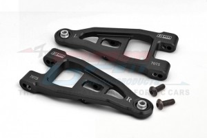 GPM BBX055 ALUMINIUM 7075 FRONT LOWER SUSPENSION ARMS FOR TAMIYA 1/10 BBX BB-01 CHASSIS 58719 - BBX055-BK
