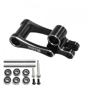 ALUMINUM 7075 KNUCKLE & PULL ROD LOS264001 FOR RC LOSI 1/4 PROMOTO-MX MOTORCYCLE - BLACK - RS-LOS264001/BK