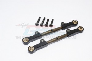 GPM YT047S SPRING STEEL STEERING ANTI-THREAD  TIE ROD WITH ALUMINIUM ENDS 1/10 AXIAL YETI ROCK RACER - Black - YT047S-OC-BEBK