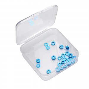 5.8mm M3 Aluminum Spacer Set 53539 0.5 / 1 / 1.5 / 2 / 2.5 / 3 For 1/10 RC TAMIYA TT01 TT02 XV01 XV02 Car - RS-53539