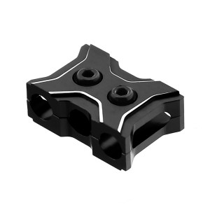 Aluminum ESC Motor 12 - 14 AWG 4mm Wire Fixed Guard Clamp Clip For 1/8 1/10 RC Car - RS-WFM01/BK